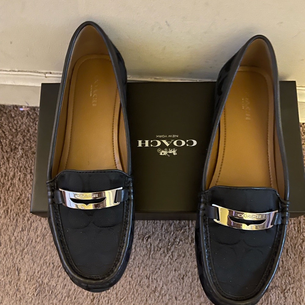 Coach Olympia 12cm Jacquard Flats 9.5M